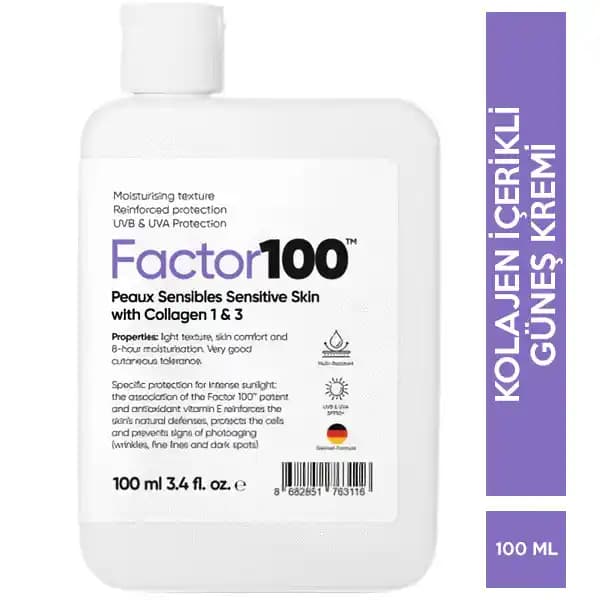 Factor 100 Güneş Kremi SPF 50+ ile Güçlü Güneş Koruması ve Cilt Sağlığı