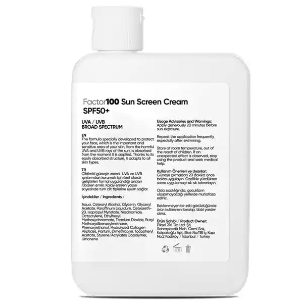 Factor100 Güneş Kremi: Yüksek SPF ile Cilt Koruma ve Sağlıklı Yaşlanma Rehberi