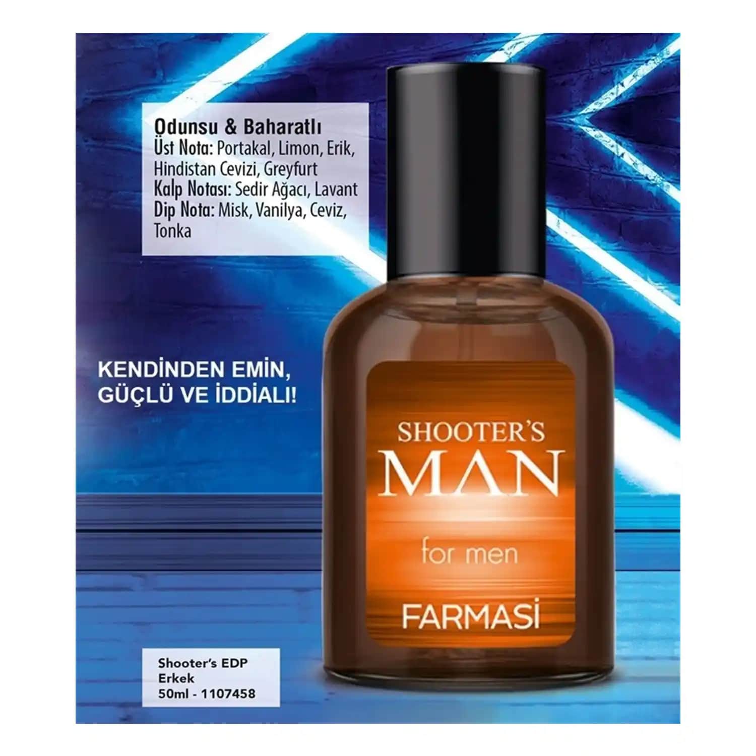 Farmasi Shooter's Man Erkek Parfümü: Kalıcı ve Çekici Kokularla Kendine Güven Artırıcı Tercih