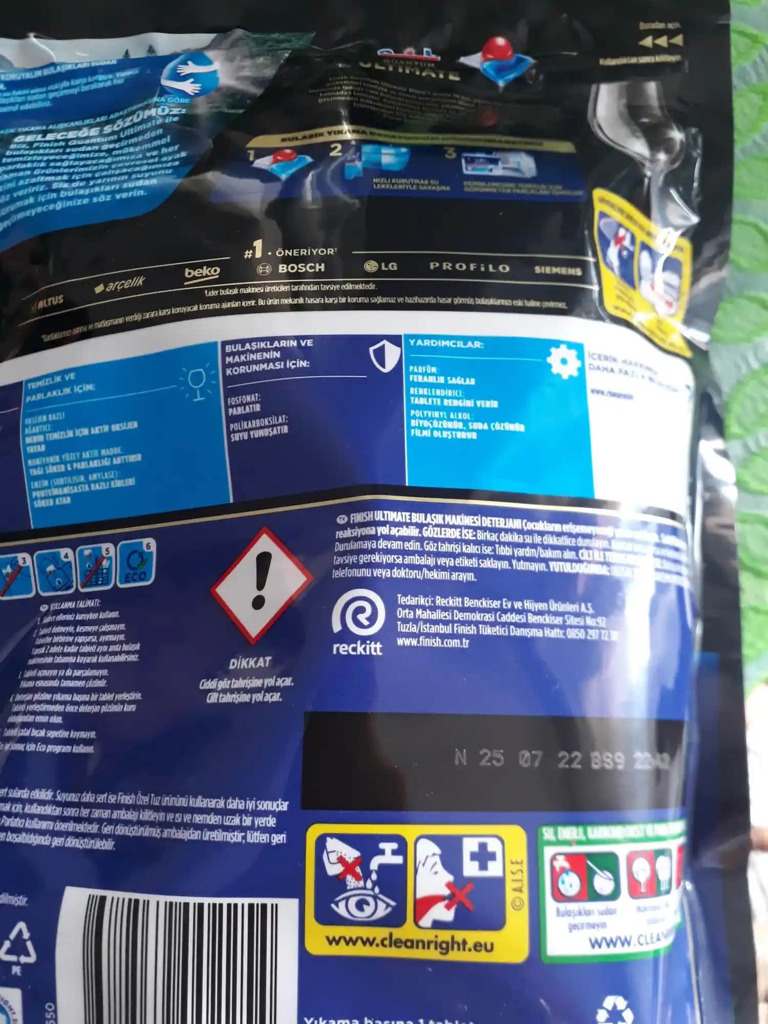 Finish Quantum Temizlik Deterjanlarının Son Kullanma Tarihi ve Güvenilirliği Üzerine Kapsamlı Bir Analiz