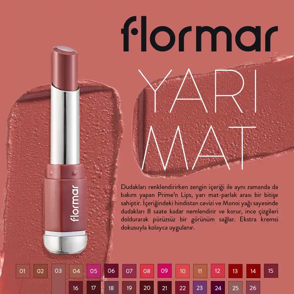 Flormar 003 Ruj: Doğal Pembe Nude Tonlarıyla Dudaklarda Zarafet ve Şıklık