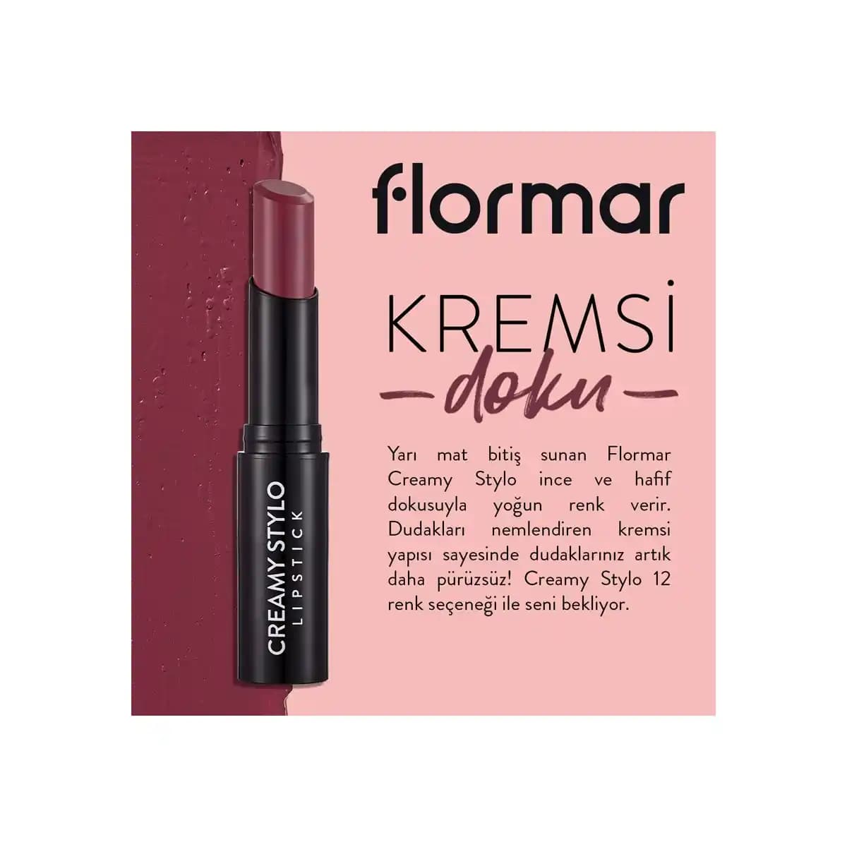 Flormar Grape Ruj ile Dudaklarda Zarafet ve Kalıcı Renk Seçenekleri
