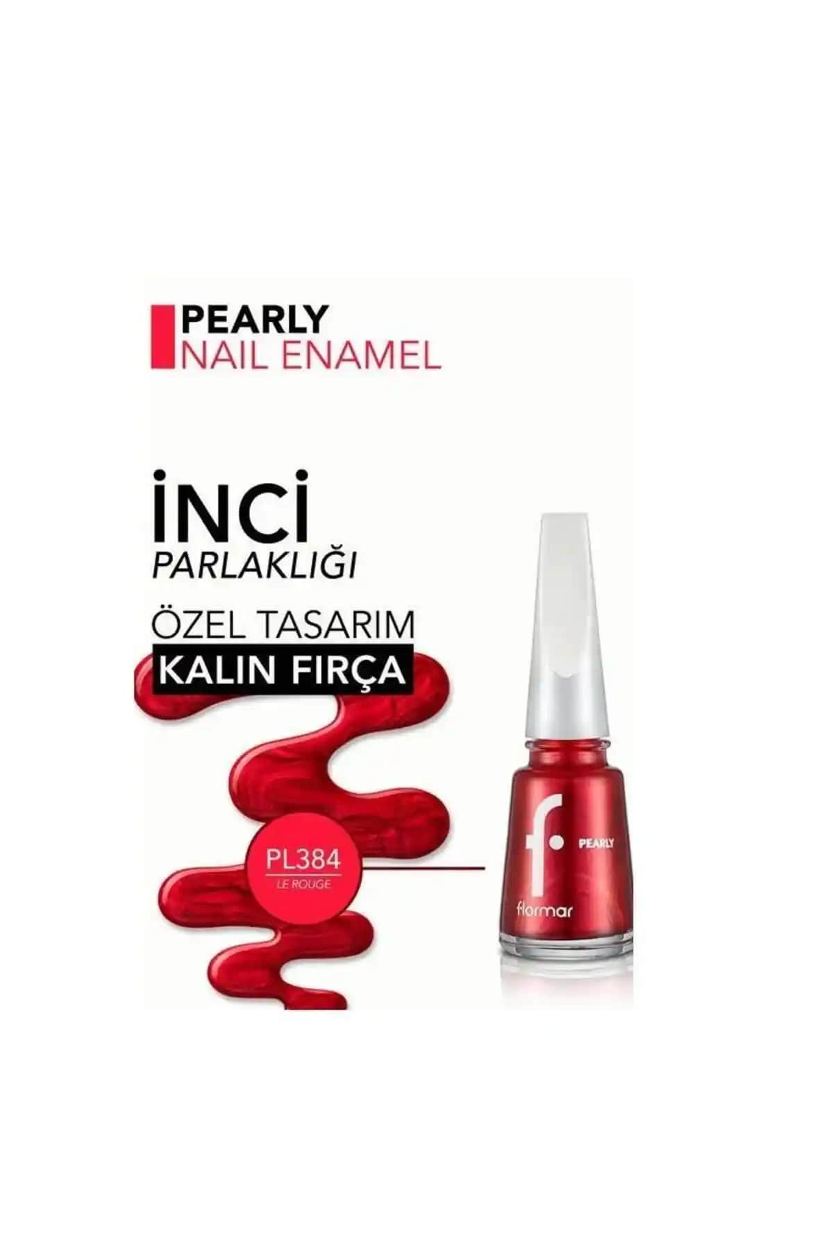 Flormar PL384 Le Rouge: Canlı Kırmızı Sedefli Oje ile Şıklık ve Parlaklık Yaratın