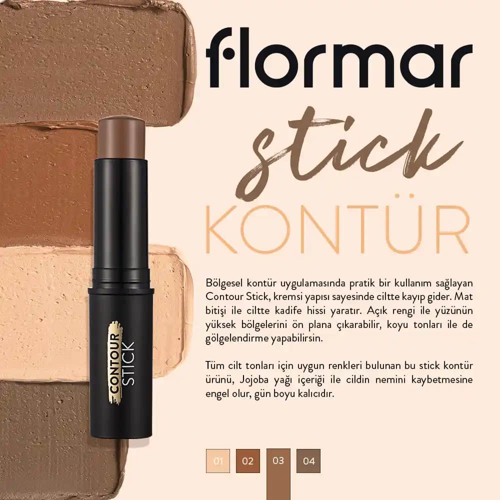 Flormar Stick Kontür 03 Medium Deep: Doğal ve Pratik Kontür İçin Uygun Seçenek