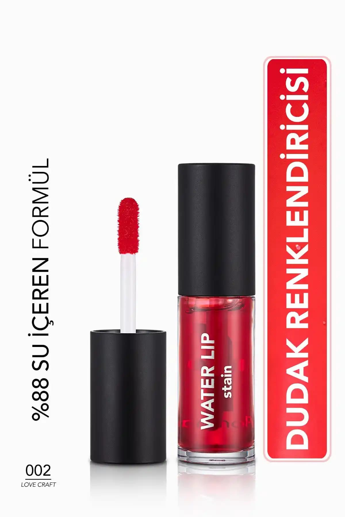 Flormar Water Lip Stain 002 Love Craft: Uzun Süre Kalıcı ve Çok Yönlü Dudak ve Yanak Makyajı