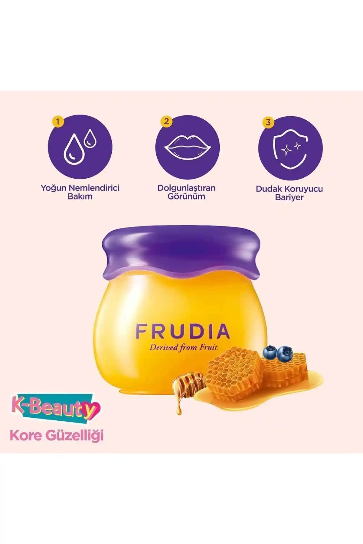 Frudia Blueberry Dudak Balmı: Nemlendirici ve Yenileyici Doğal Dudak Bakım Ürünü