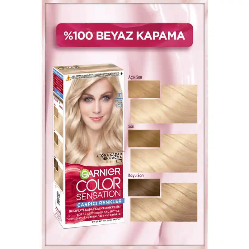 Garnier 111 Gümüş Sarısı Saç Boyası ile Modern ve Parlak Saç Renkleri Rehberi