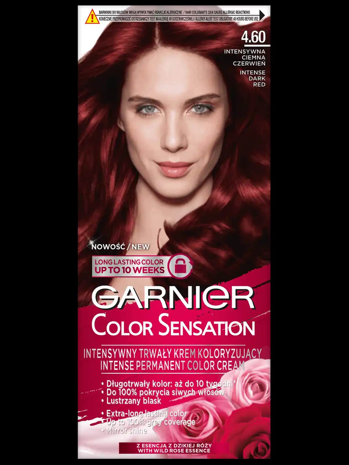 Garnier 4.60 Dark Intense Auburn Saç Boyası ile Kalıcı ve Parlak Kızıl Tonlar