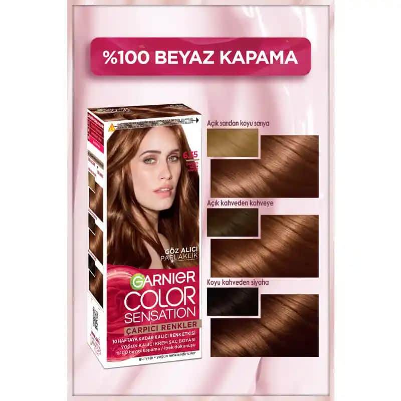 Garnier 6.35 Altın Kahve Saç Boyası: Doğal ve Parlak Görünüm İçin Uygun Seçenek