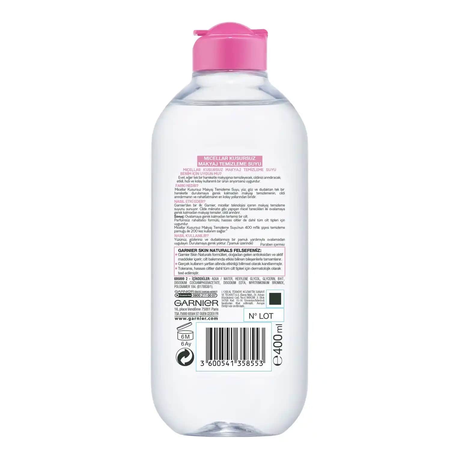 Garnier Pembe Makyaj Temizleme Suyu: Hassas Ciltler İçin Etkili ve Pratik Temizlik Çözümü