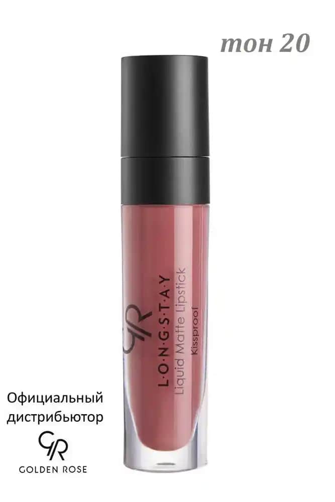 Golden Rose Longstay 20 Koyu Kahverengi Mat Ruj ile Uzun Süre Dayanıklı ve Şık Makyaj Yapın