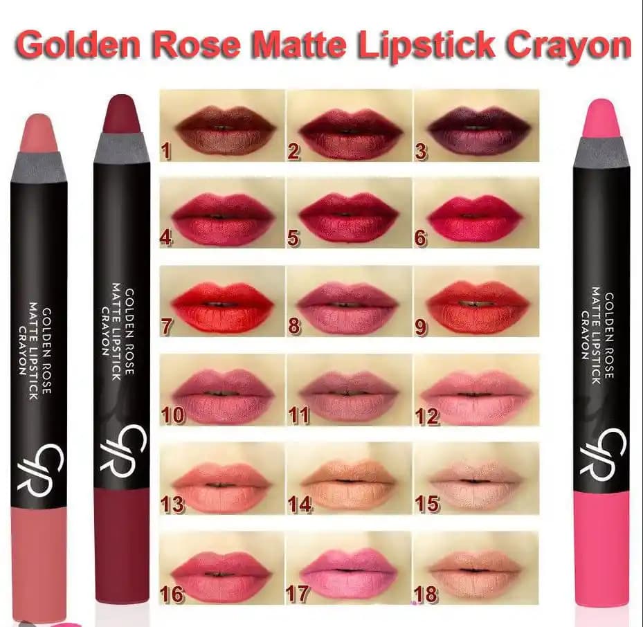 Golden Rose Matte Ruj Kalemi: Uzun Süre Dayanıklı ve Nemlendirici Dudak Rujları