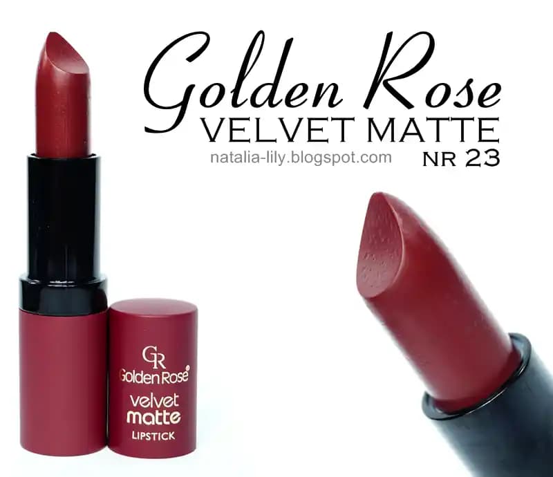 Golden Rose Velvet Matte Ruj 23 Türk Kahvesi: Uzun Ömürlü ve Kadifemsi Dudaklar İçin