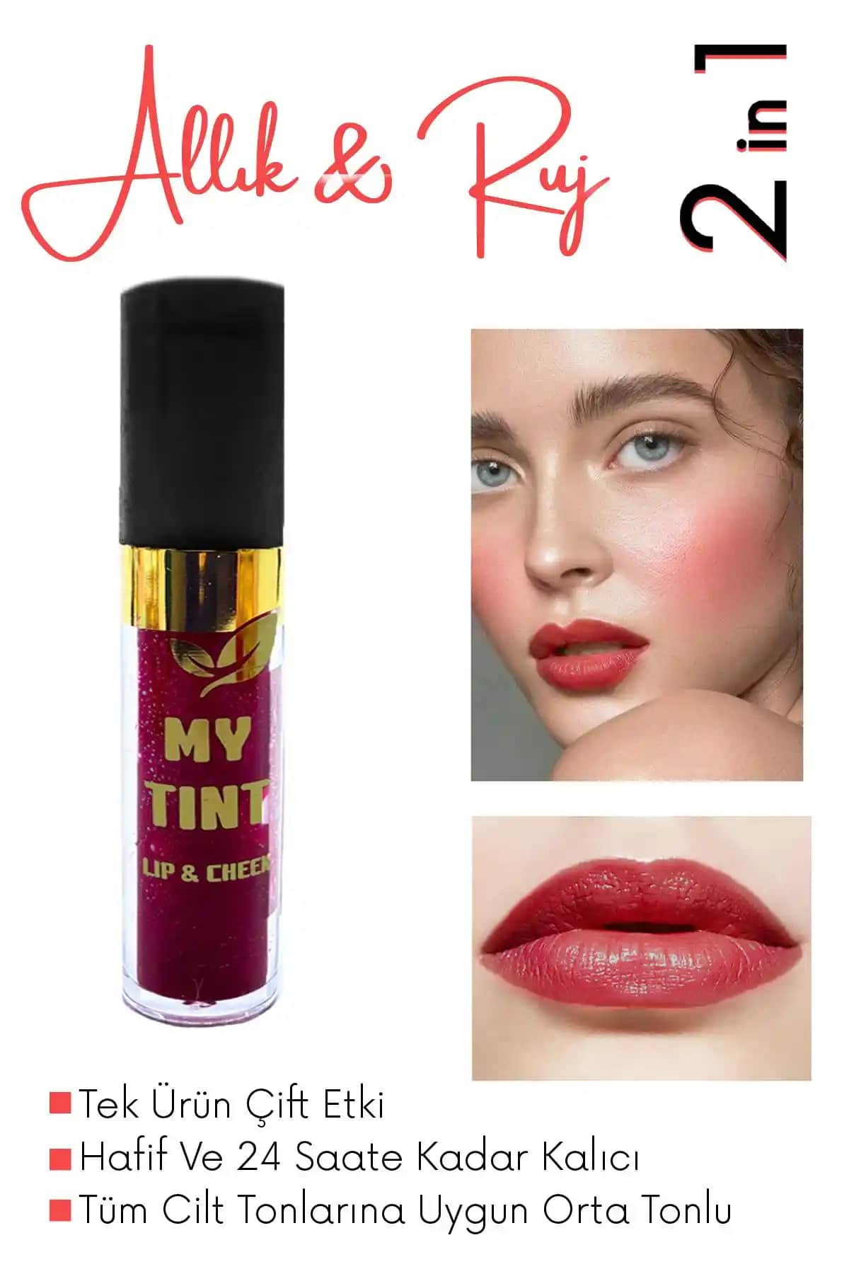 Hem Ruj Hem Allık Olarak Kullanılabilen Çok Amaçlı Kozmetik Ürünleri Rehberi