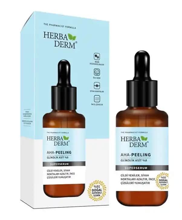 Herbaderm AHA Peeling Serumu: Cilt Yenileme ve Parlaklık Artırıcı Etkileri