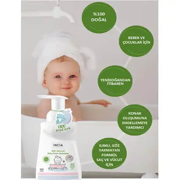 İncia Bebek Şampuanı: Doğal ve Güvenli Bebek Bakımı İçin En İyi Tercih