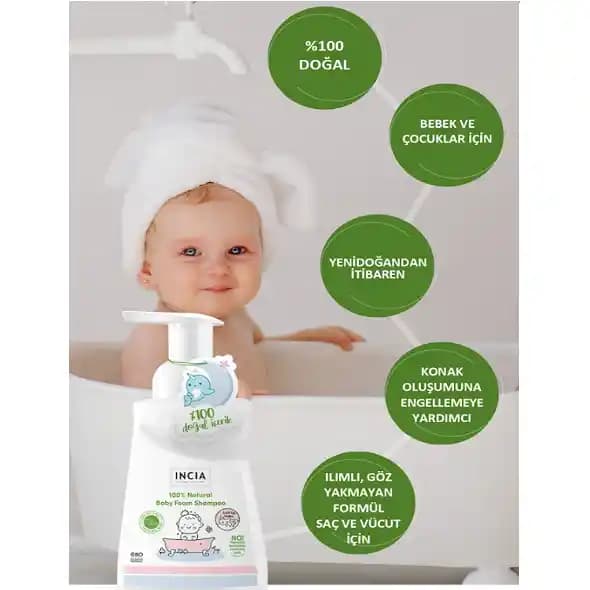 İncia Bebek Şampuanı: Doğal ve Güvenli Bebek Bakımı İçin En İyi Tercih