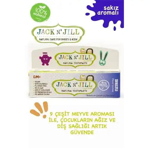 Jack N'Jill Doğal Çocuk Diş Macunu: Güvenli ve Eğlenceli Diş Bakımı Seçeneği