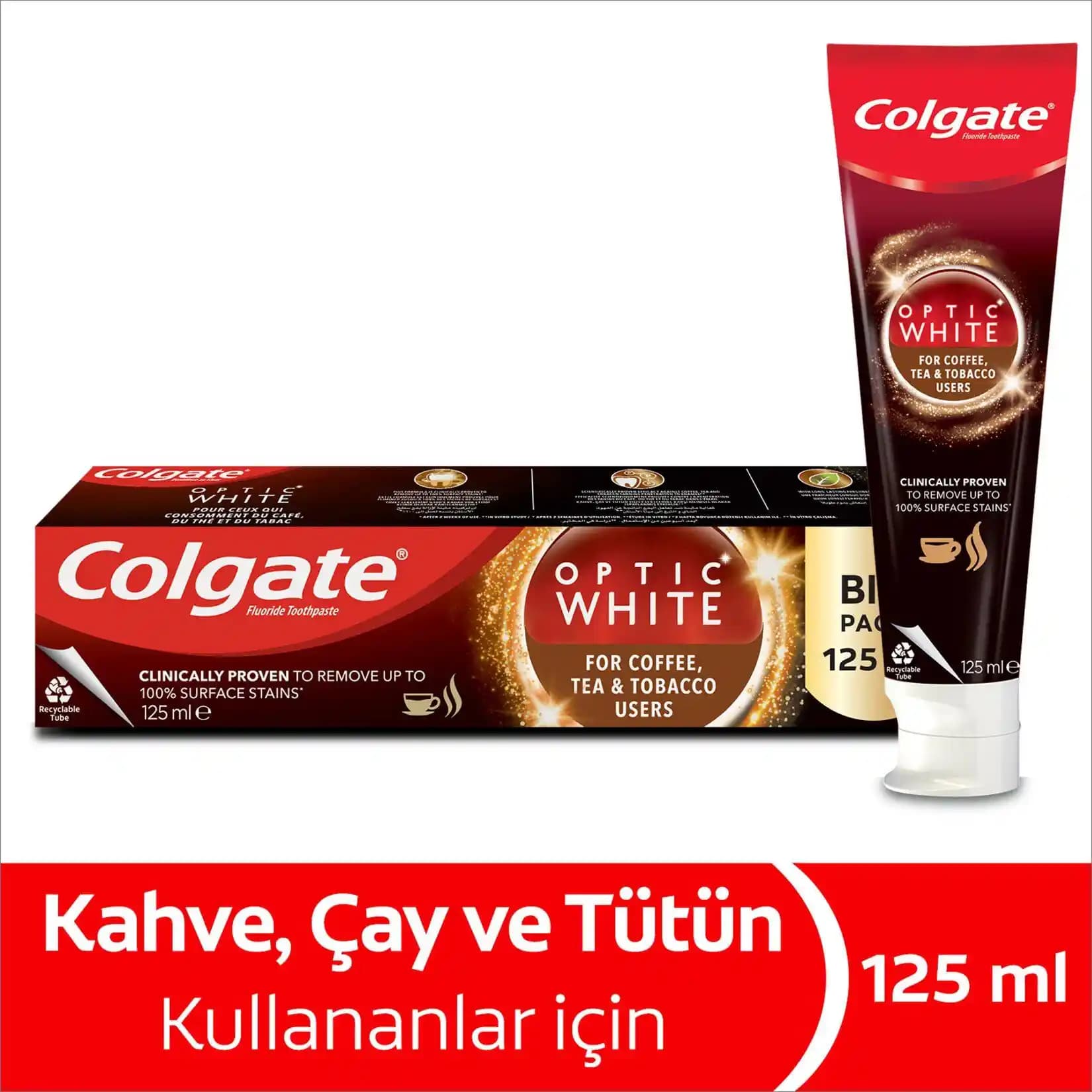 Kahve, Çay ve Sigara Lekelerine Karşı Etkili Çözüm: Colgate Optic White Diş Macunu