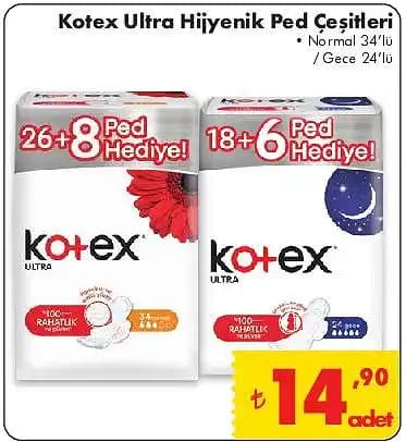 Kotex Ped Çeşitleri ve Özellikleri: Günlük ve Gece Kullanımı İçin En Uygun Seçenekler