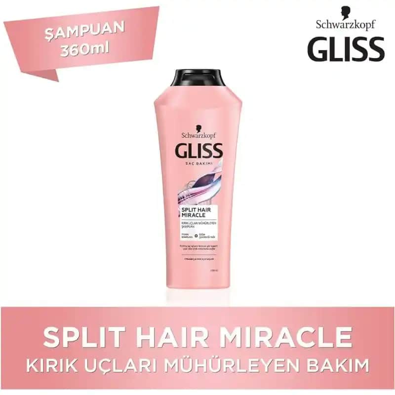 Saç Sağlığını Koruyan ve Güçlendiren Gliss Split Hair Miracle Şampuanı Özellikleri