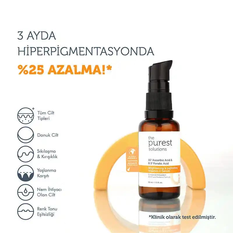 The Purest Solutions C Vitamini Serumu: Doğal İçeriklerle Güçlü ve Etkili Cilt Bakımı