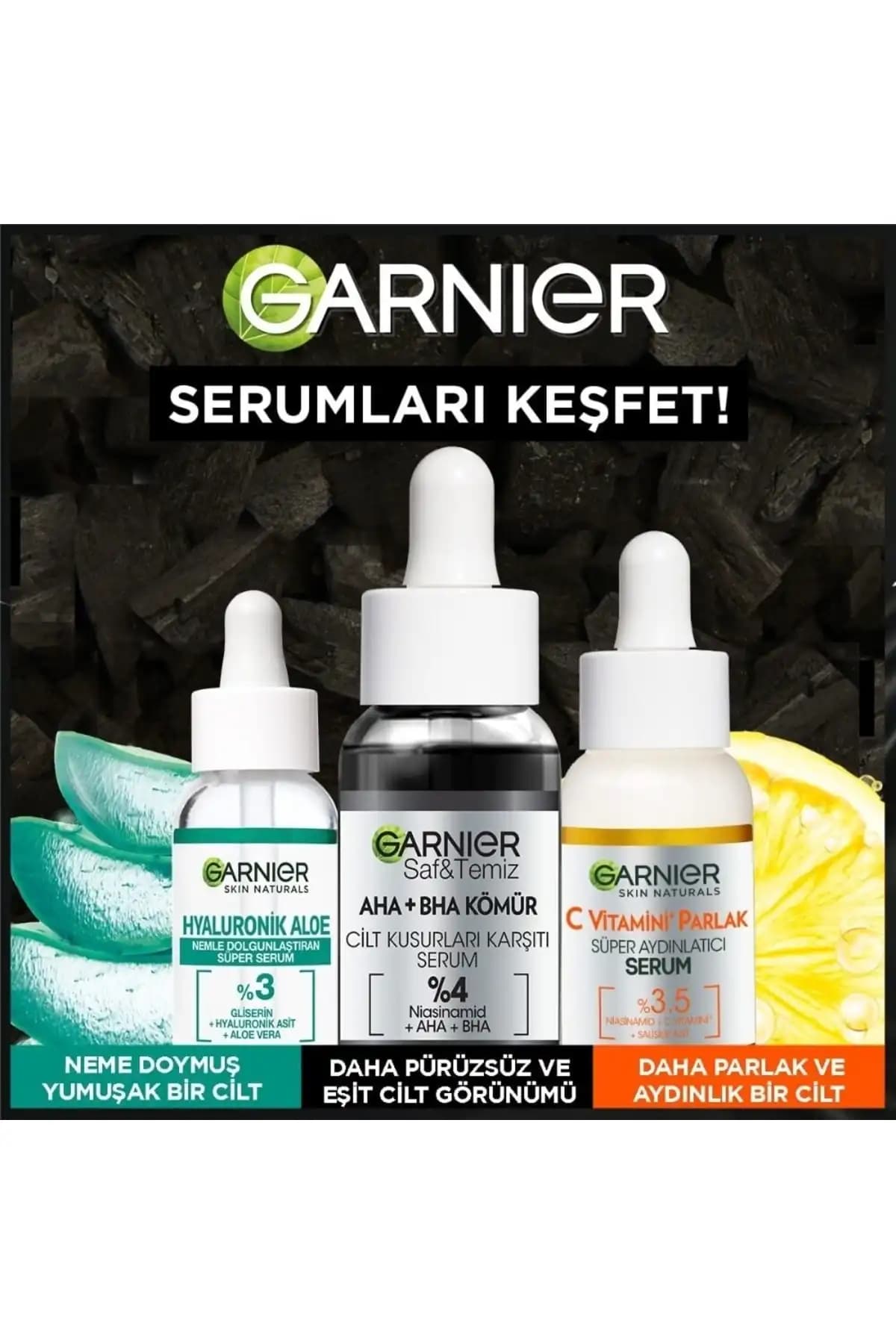 Garnier Siyah Serumları ve Cilt Bakımında Kullanım İpuçları