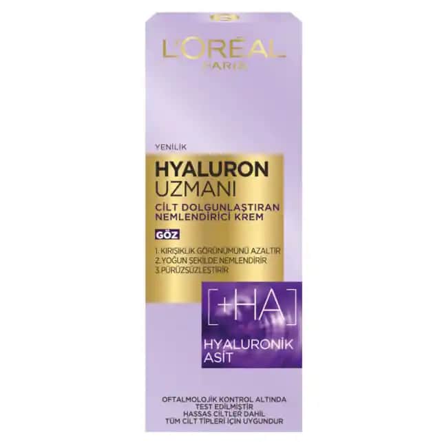 L'Oréal Hyaluron Göz Kremi: Nemlendirici ve Anti-Aging Özellikleriyle Göz Çevresi Bakımı