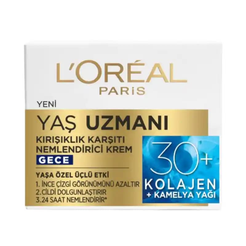 L'Oréal Paris 30+ Yaş Uzmanı Kırışıklık Karşıtı Gece Kremi: Etkili Formül ve Kullanım İpuçları