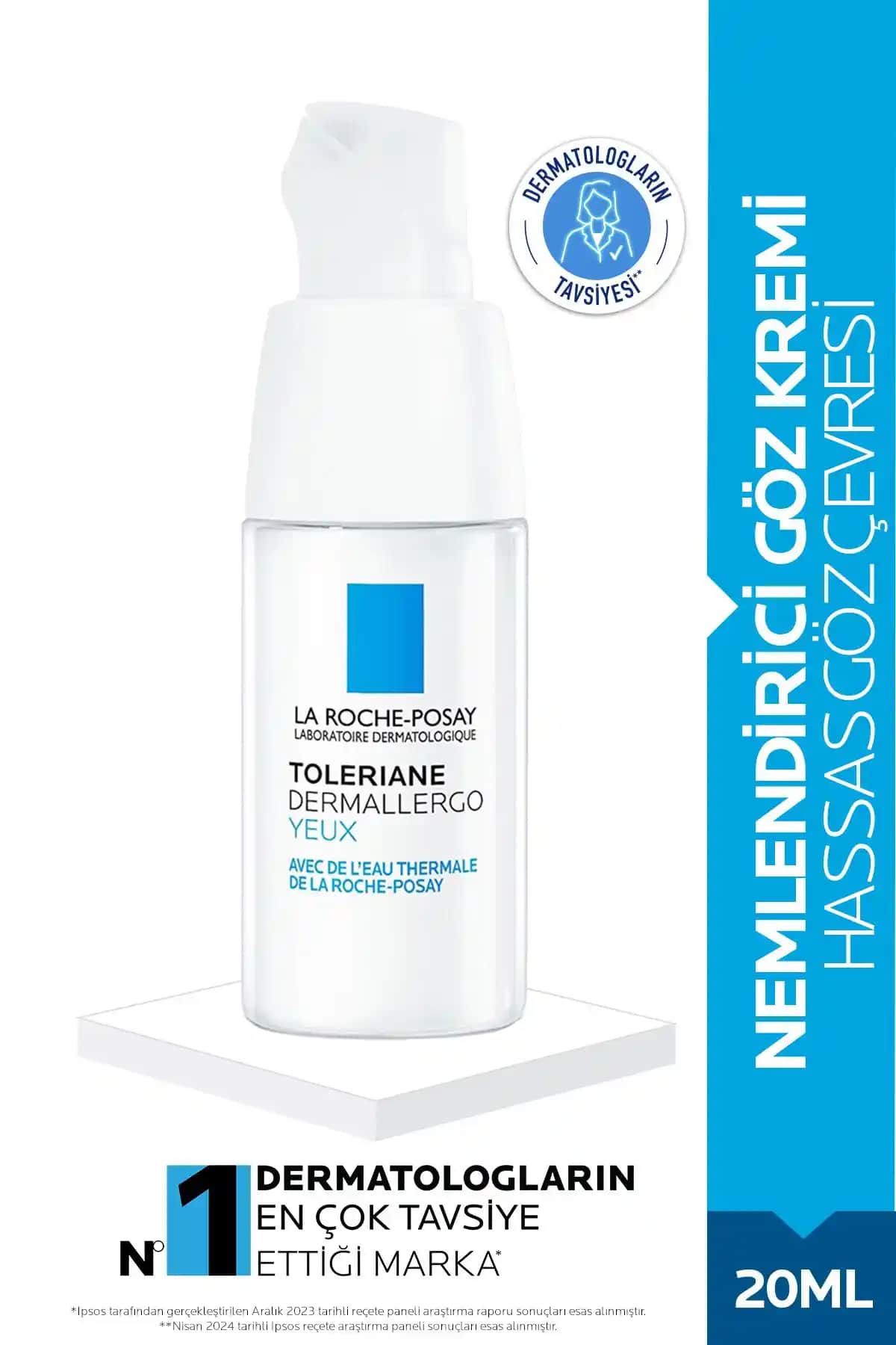 La Roche-Posay Toleriane Dermallergo Göz Çevresi Bakım Kremi 20 ml Hassas Ciltler İçin Güvenilir Çözüm