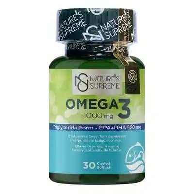 Nature's Supreme Omega 3 1000 MG ile Güzellik ve Sağlık İçin Doğal Destek