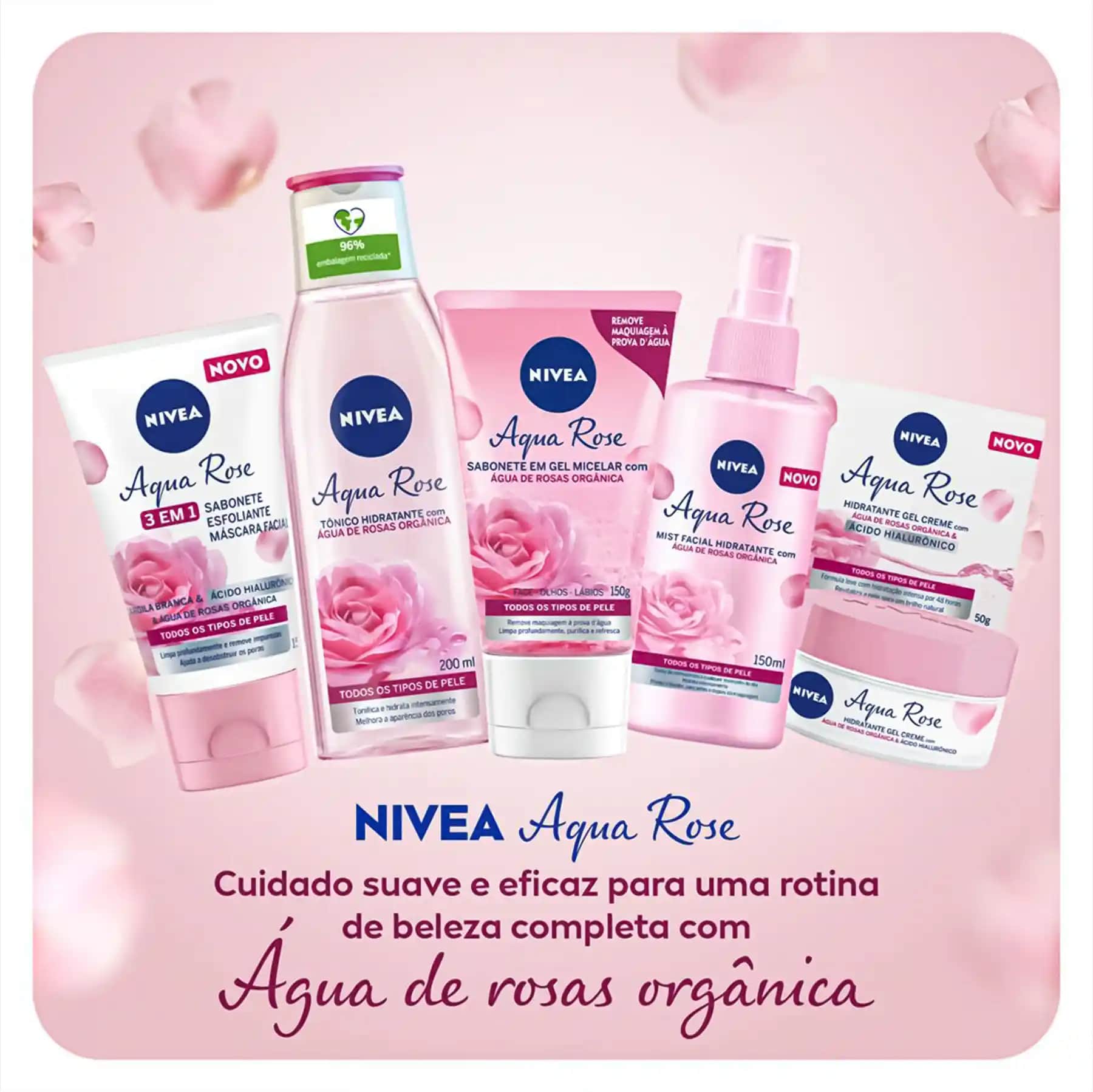 Nivea Aqua Rose Serisi: Doğal Gül Özleriyle Ferah ve Nemlendirici Bakım Ürünleri