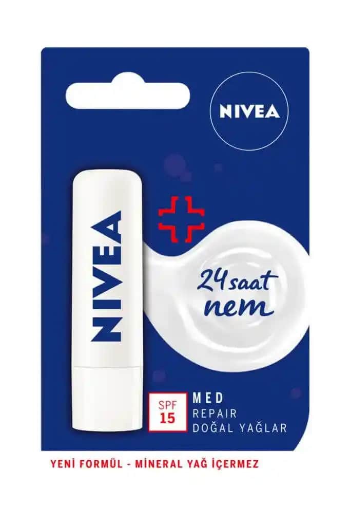 Nivea Med Repair Dudak Bakım Kremi: Kuru ve Çatlamış Dudaklar İçin Etkili Koruma ve Nemlendirme