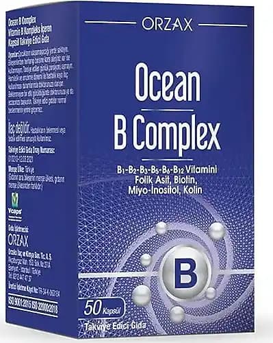 Ocean B Complex 50 Kapsül ile Enerji ve Sağlık Desteği Sağlayan Vitamin Takviyesi