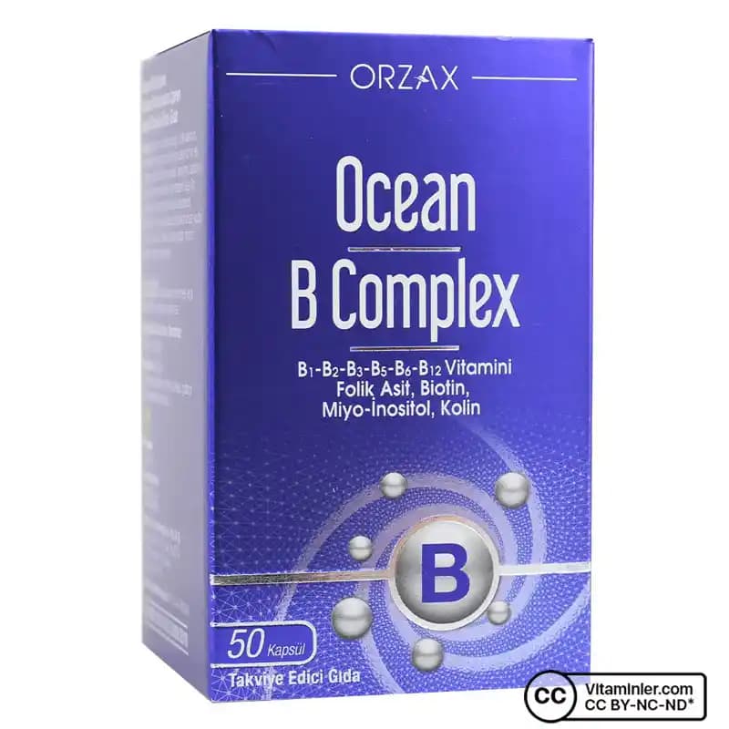 Ocean B Kompleksi: B Vitaminleri ile Enerji ve Sağlık Desteği Sağlayan Kozmetik Takviyesi