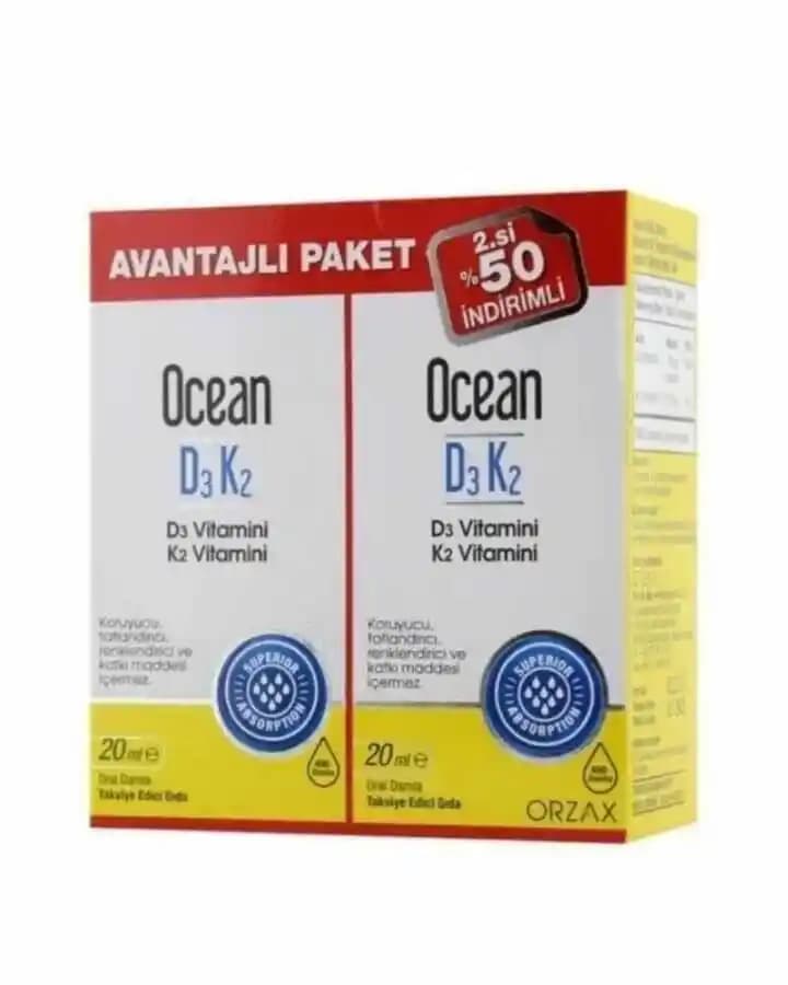 Ocean D3K2 Damla ile Cilt Sağlığını Destekleyen Doğal Takviye Çözümü