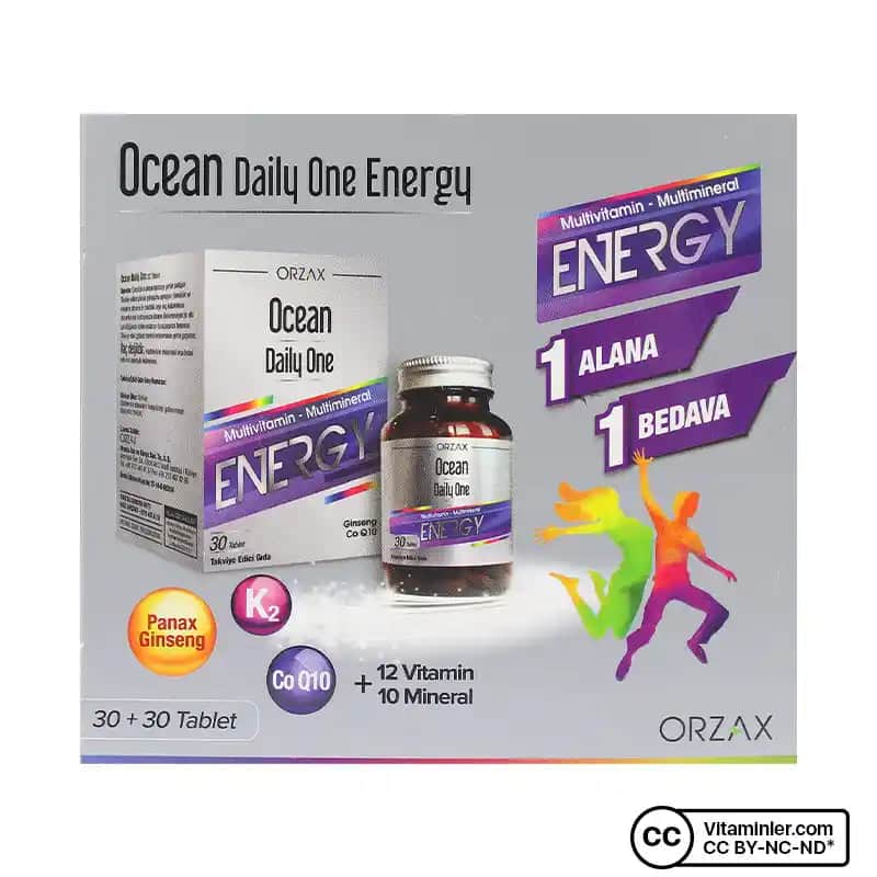 Ocean Daily One Energy 2x30 Tablet ile Günlük Enerji ve Güzellik Desteği