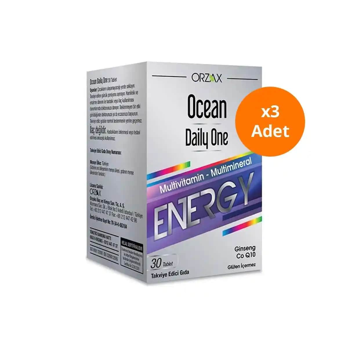 Ocean Daily One Energy 30 Tablet ile Günlük Enerji ve Sağlık Desteği