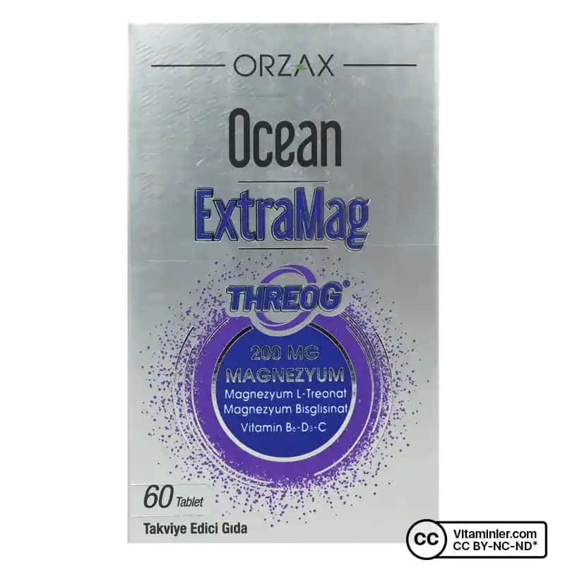 Ocean Extramag Threog 60 Tablet ile Cilt, Saç ve Tırnak Sağlığını Destekleyen Takviye Ürünü