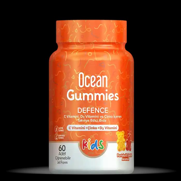 Ocean Gummies Defence: Çocuklar ve Yetişkinler İçin Güçlü Bağışıklık Destekleyici Takviye Ürünü