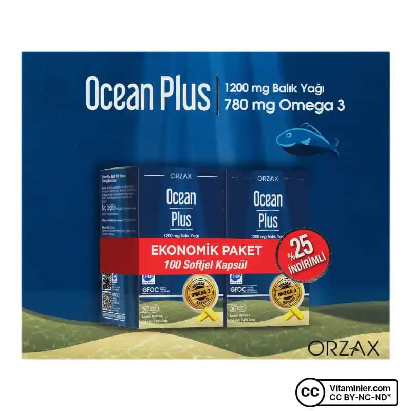 Ocean Plus Omega 3 100 Kapsül ile Kaliteli Balık Yağı Takviyesi Sağlığınızı Destekler
