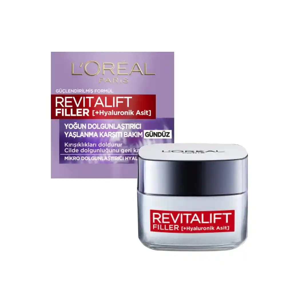 Revitalift Filler Yoğun Dolgunlaştırıcı Gündüz Kremi ile Cilt Gençliğinizi Koruyun
