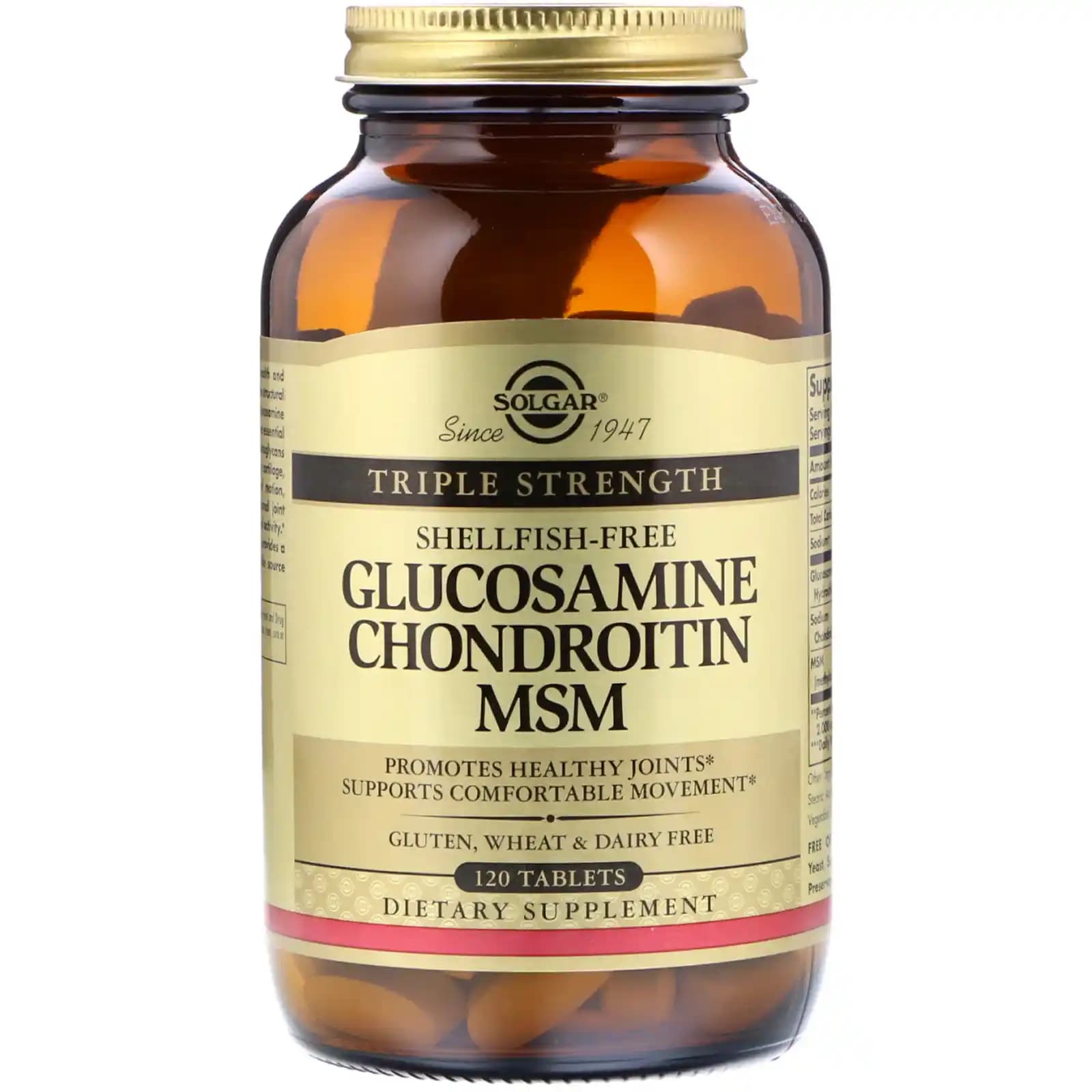 Solgar Glucosamine Chondroitin MSM 120 Tablet Eklem Sağlığını Destekleyen Güvenilir Takviye