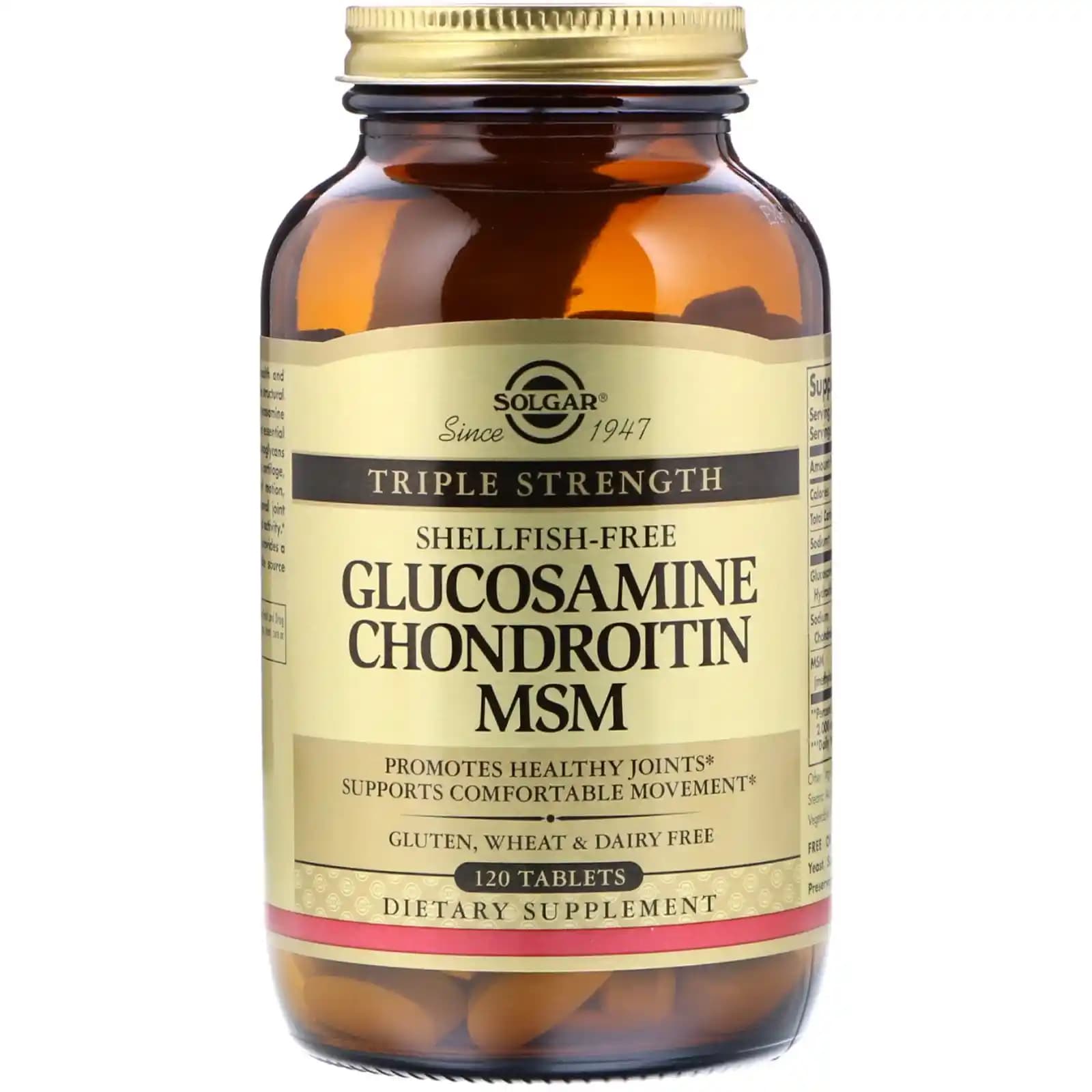 Solgar Glukozamin Kondroitin MSM 120 Tablet Eklem Sağlığını Güçlendiren Doğal Takviye