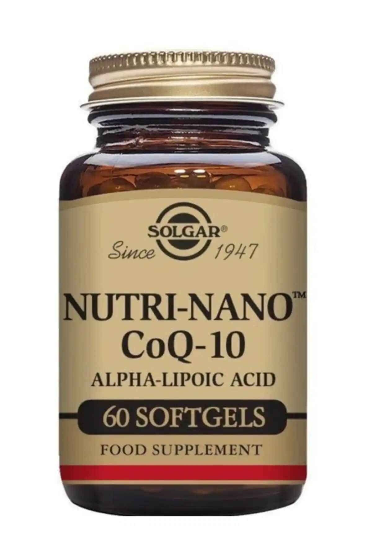Solgar Nutri-Nano CoQ-10 ve Alpha Lipoik Asit ile Sağlık ve Güzellikte Güçlü Destek