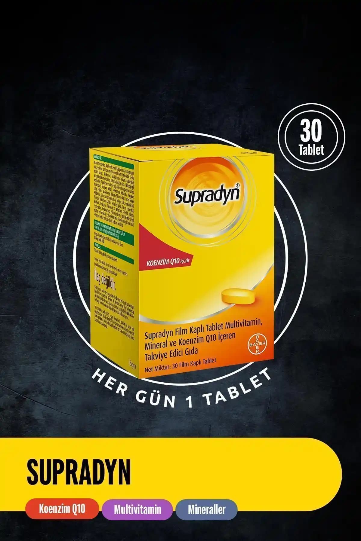 Supradyn Film Kaplı Tabletler: Günlük Enerji ve Bağışıklık Destekleyici Takviye Seçeneği