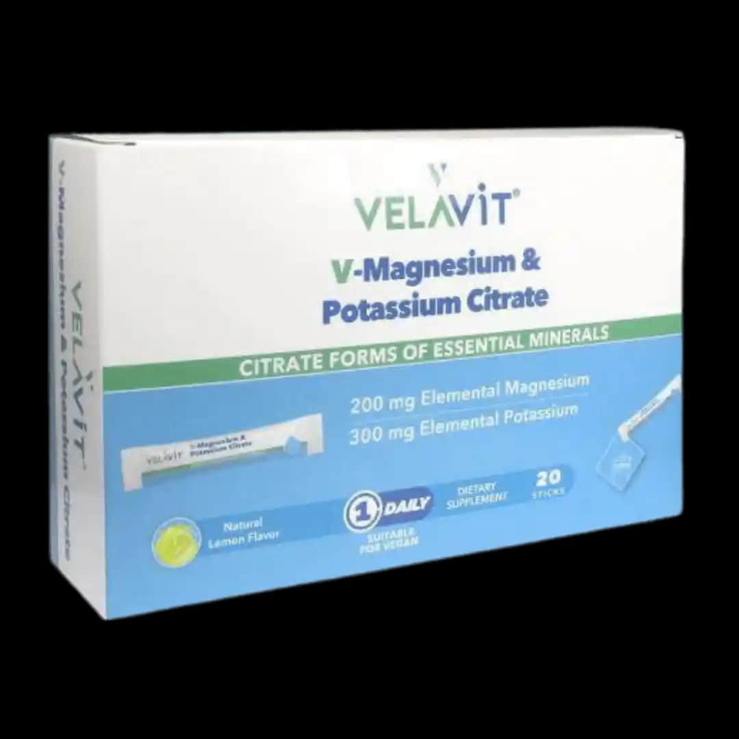 Velavit V-Magnesium Potassium Citrate ile Günlük Mineral Dengenizi Koruyun