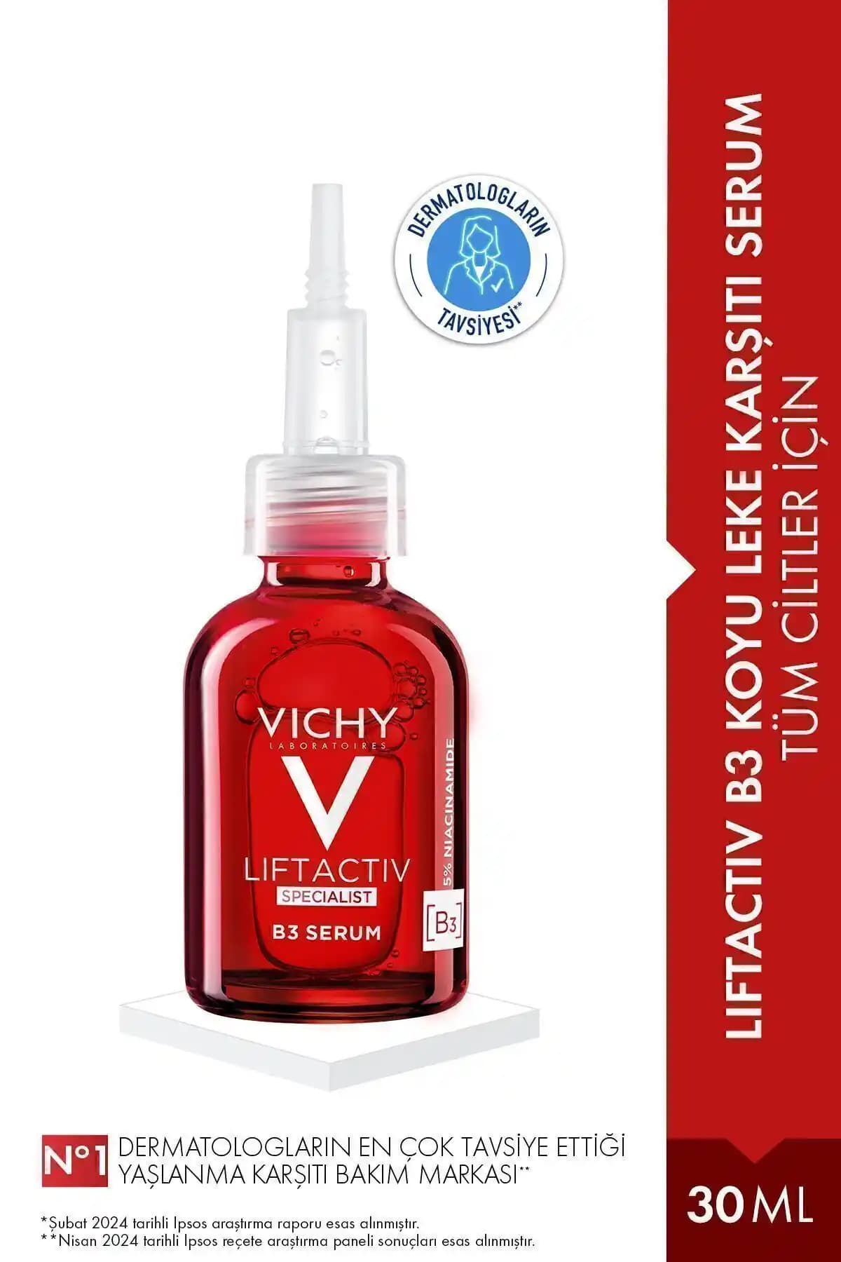Vichy Koyu Leke Karşıtı Serum: Ciltteki Renk Düzensizliklerini Gelişmiş Formüllerle Giderir