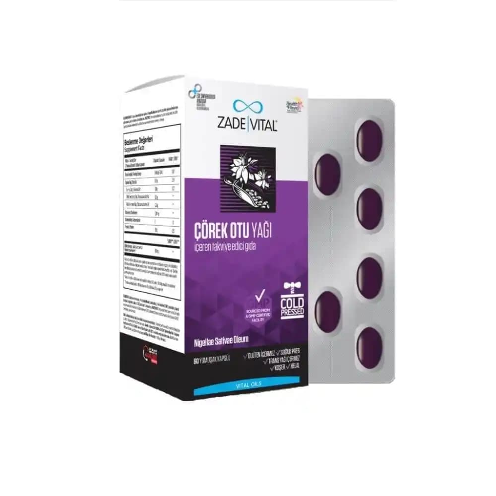 Zade Vital Çörekotu Yağı Kapsülü: Doğal Güzellik ve Sağlık İçin Güvenilir Takviye