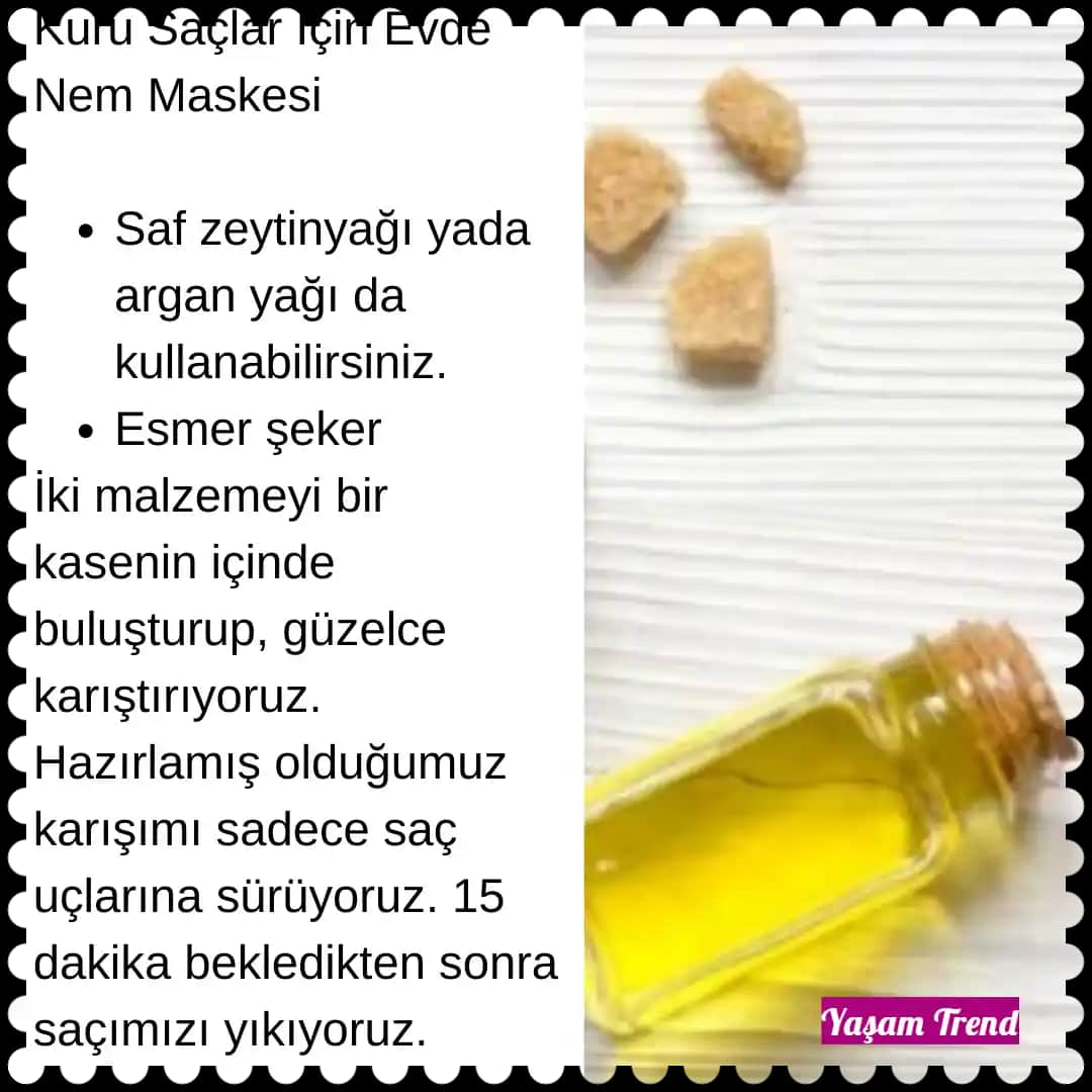 Evde Saç Nem Maskesi Tarifleri ve Doğal Yöntemlerle Saç Bakımı Rehberi